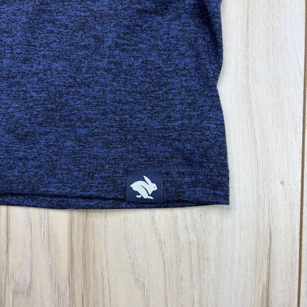 Rabbit Running Tee Shirt Long Sleeve Mens XL Blue Heather Performance Athleisure - Picture 6 of 7
